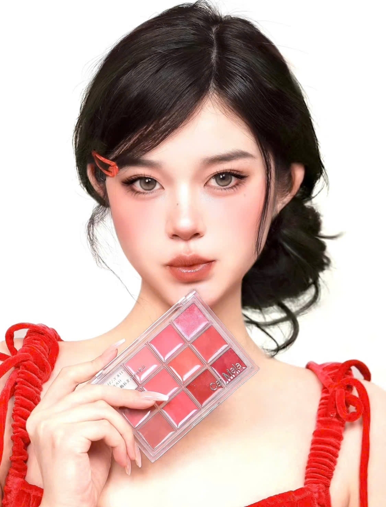 Bảng son CARMELA velvet mist lipstick - #07 white moonlight