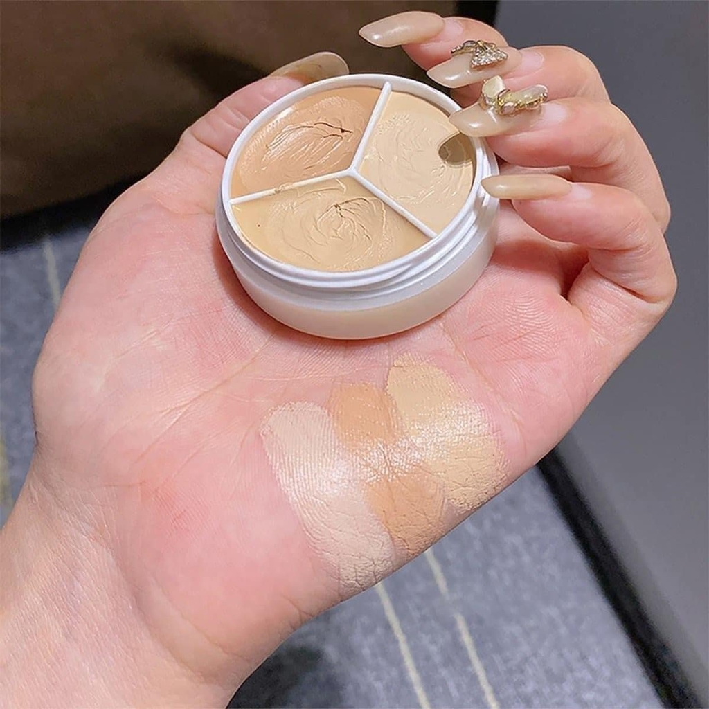 Che khuyết điểm TFIT concealer three-color (tặng cọ + mút) - #01 neutral