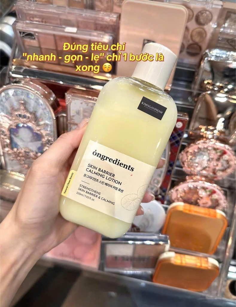 Dưỡng da ONGREDIENTS skin barrier calming lotion 220ml + 80ml (set 2 chai)