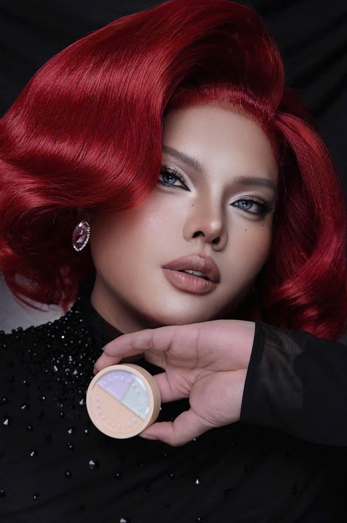 Che khuyết điểm REVECEN 3 complex - #coralpink+honeypeach+lightbeige