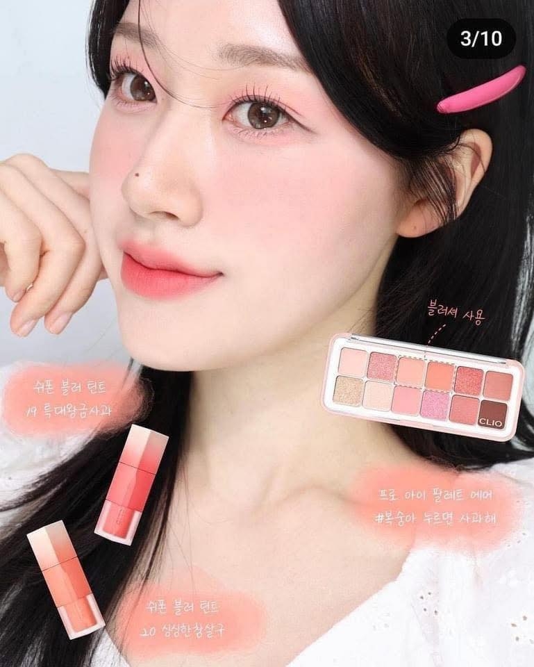 Phấn mắt CLIO pro eye air - 09 peach mate apple