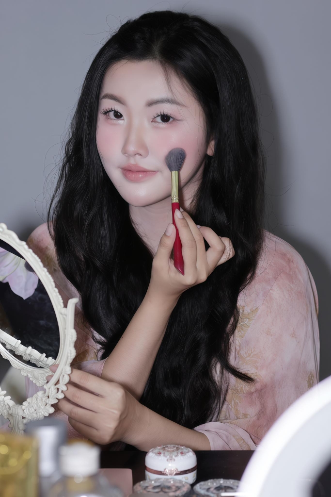 Cọ má hồng CHICHODO thân đỏ - No.13