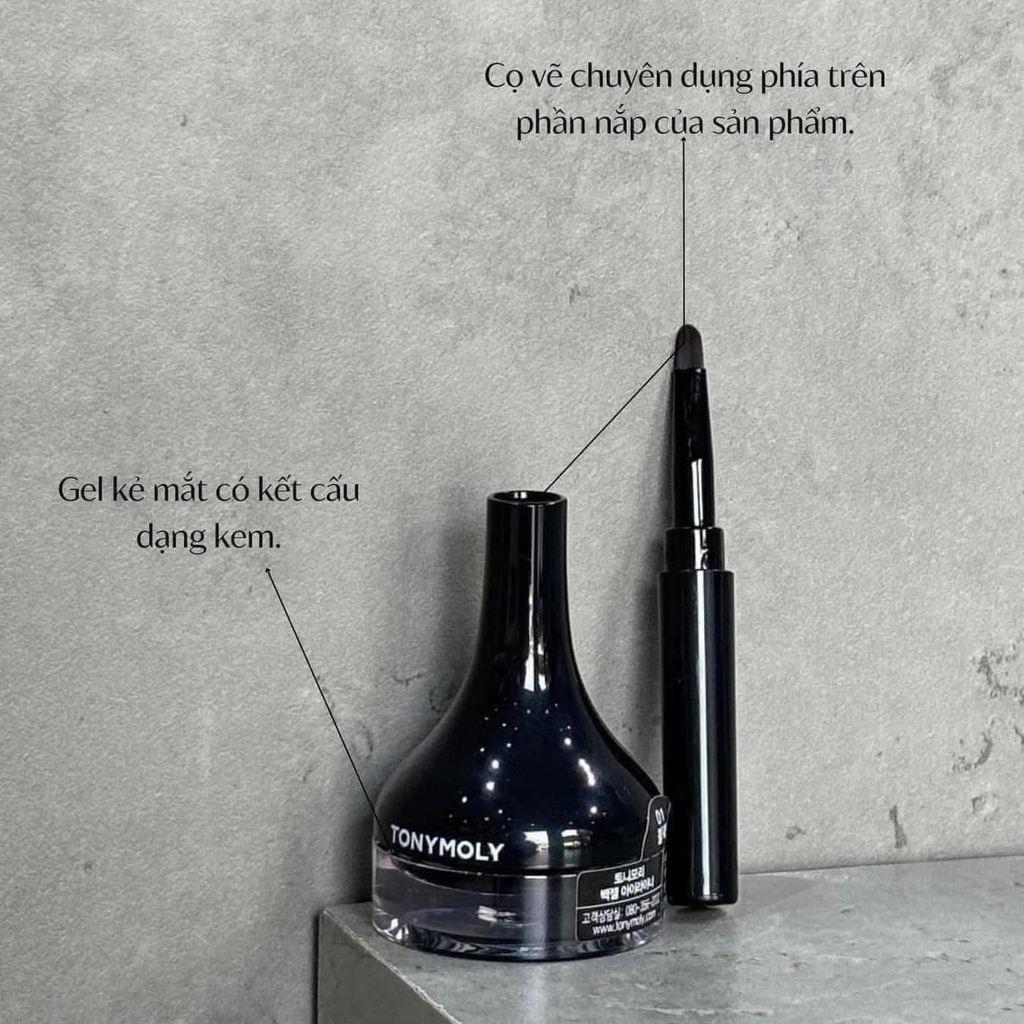 Gel kẻ mắt TONY MOLY 4g - #1 black