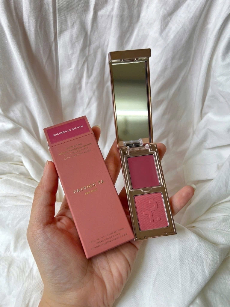 Má hồng PATRICK TA double take cream & powder - #she goes to the gym