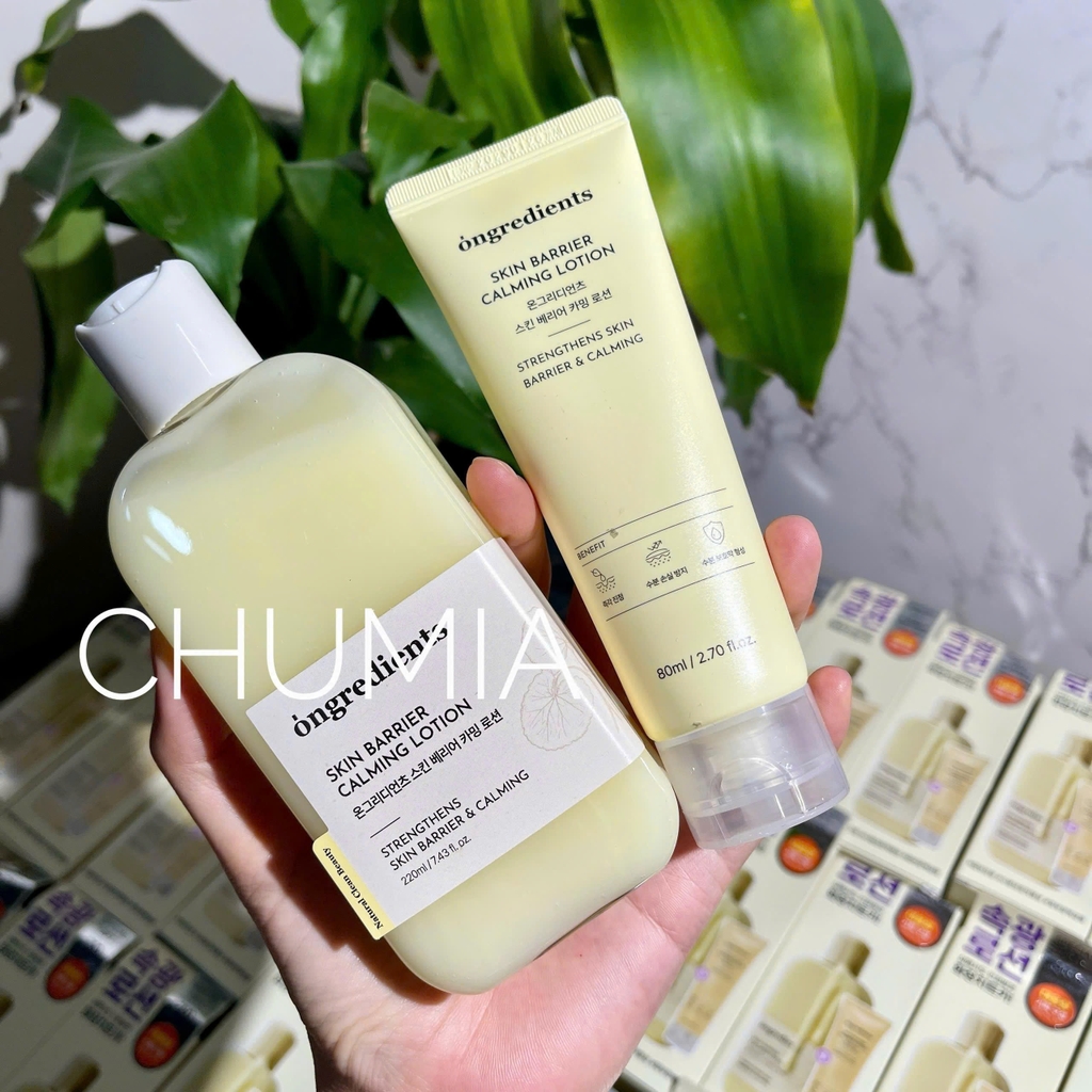Dưỡng da ONGREDIENTS skin barrier calming lotion 220ml + 80ml (set 2 chai)