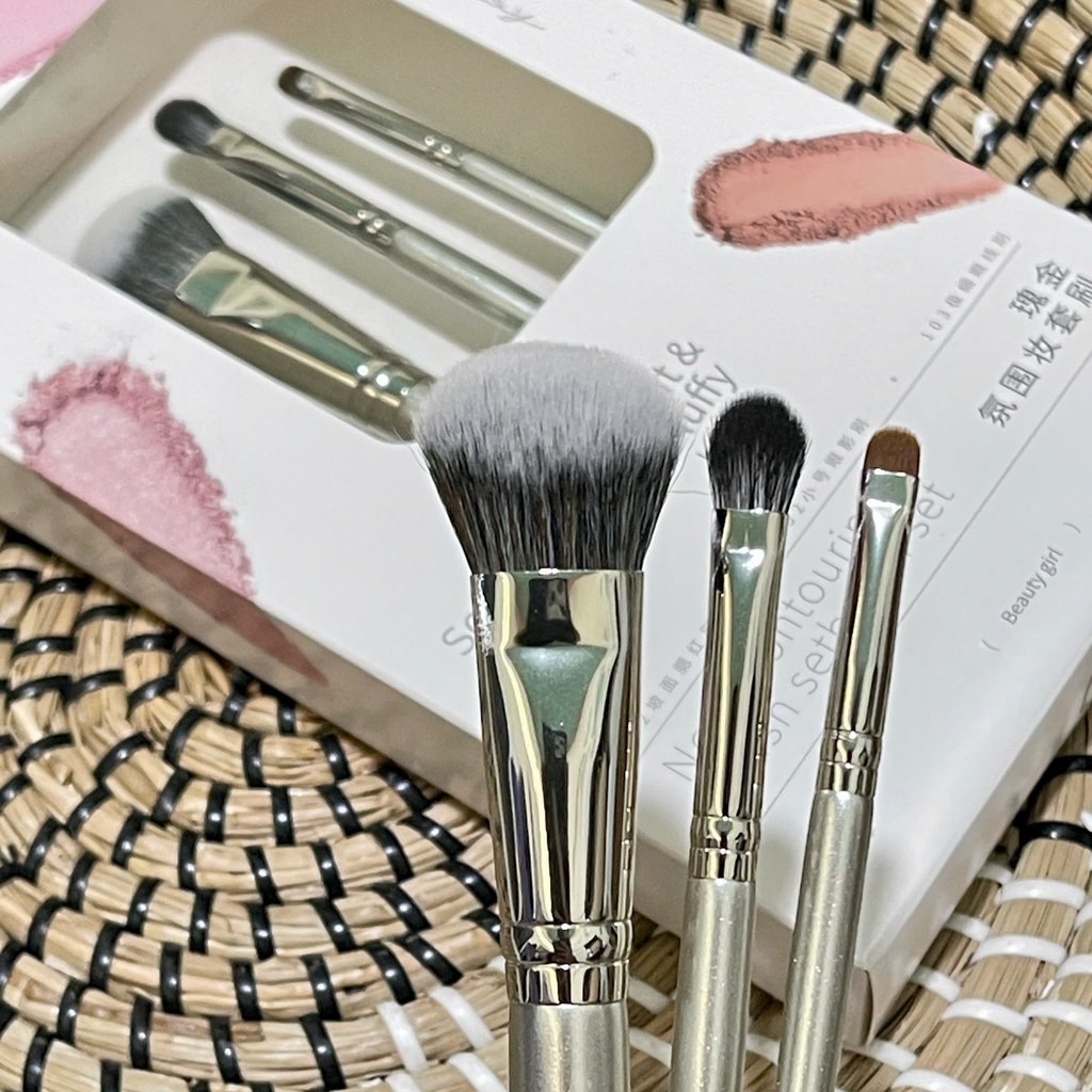 Set 3 cọ GUOXIAONIU rose gold glam - 112, 102, 103