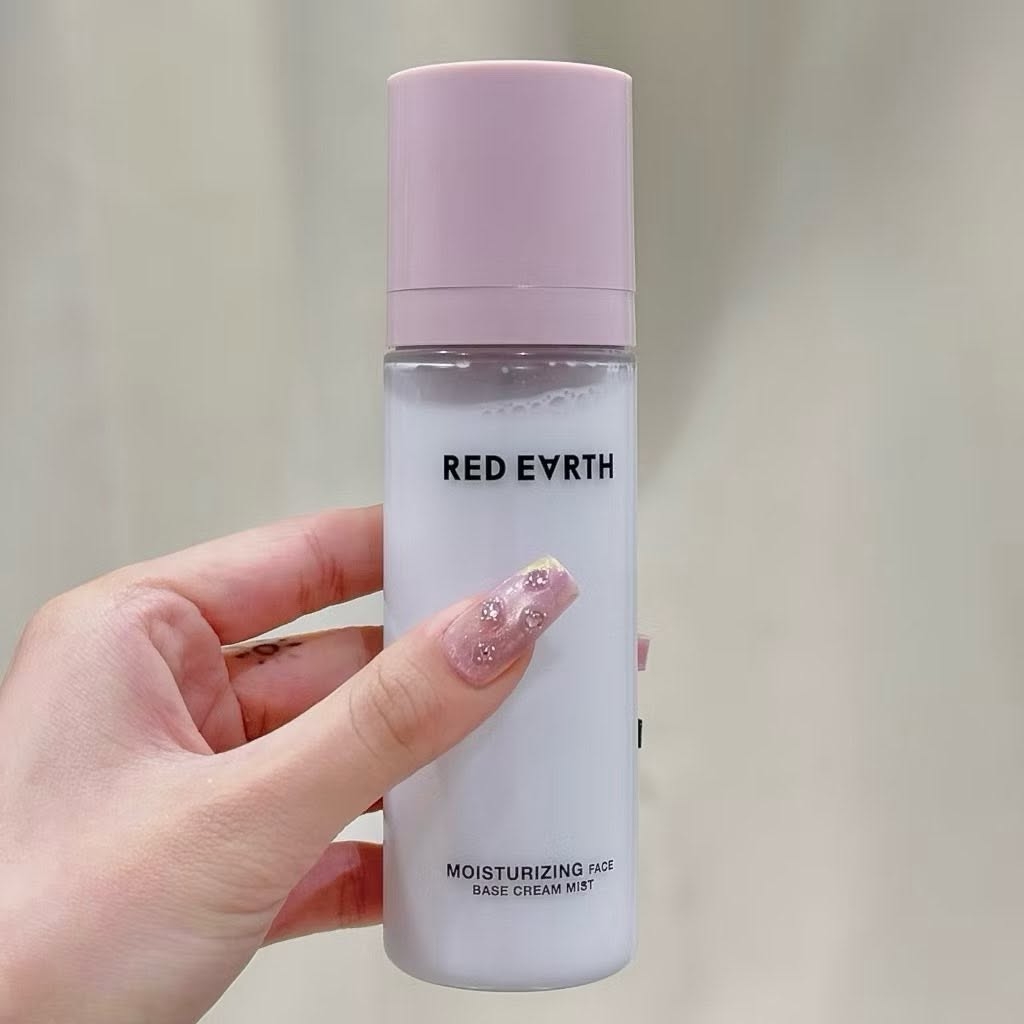 Xịt RED EARTH Moisturizing Face Base Cream Mist 100ml