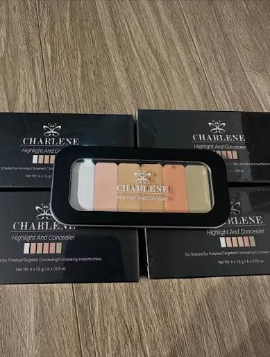 Che khuyết điểm CHARLENE highlight and concealer 6 ô