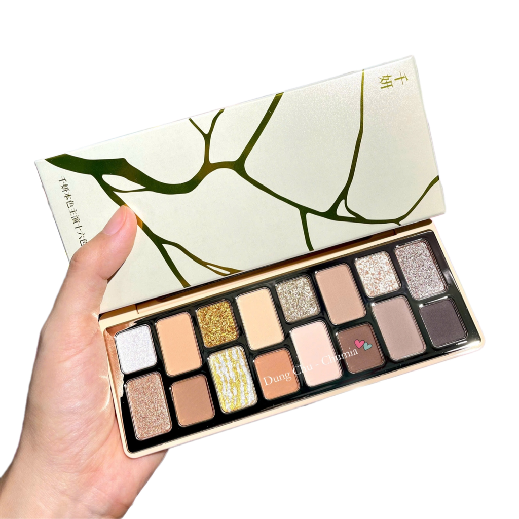 Phấn mắt Cheeryep Qianyan Natural Color 16 ô - #11 Nature (tia sét vàng)