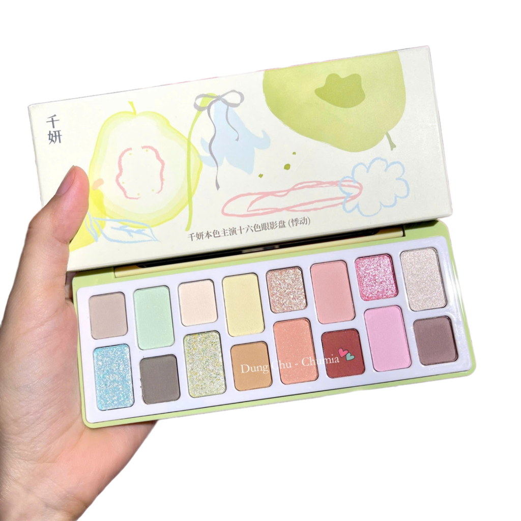 Phấn mắt Cheeryep Qianyan Natural Color 16 ô - #14 (quả lê xanh)