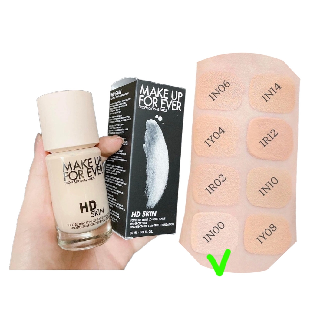 Kem nền MAKE UP for ever hd skin 30ml - 1N00 (ko nắp)