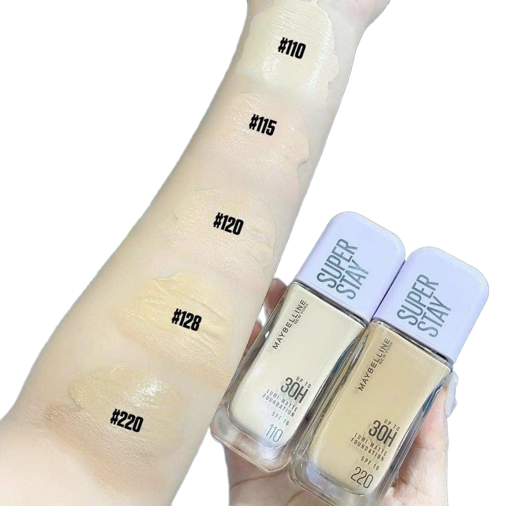 Kem nền MAYBELLINE super stay lumi-matte (nắp tím - việt) - 110