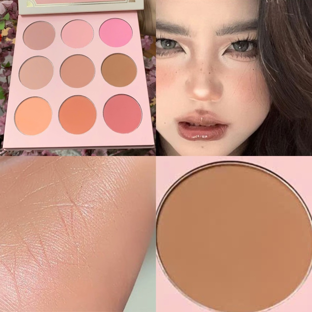 Má hồng MONA blush palette 9ô (ver 2)