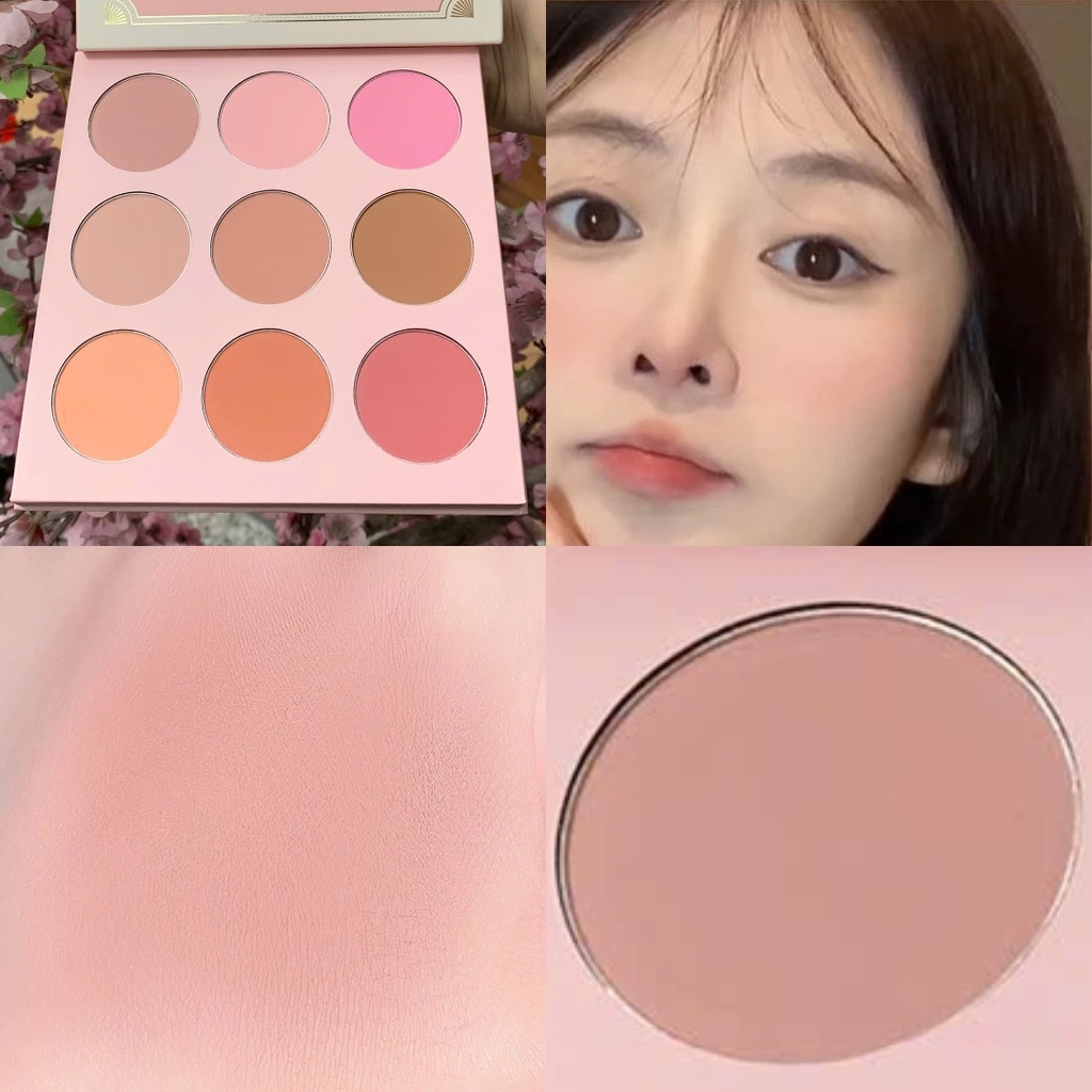 Má hồng MONA blush palette 9ô (ver 2)