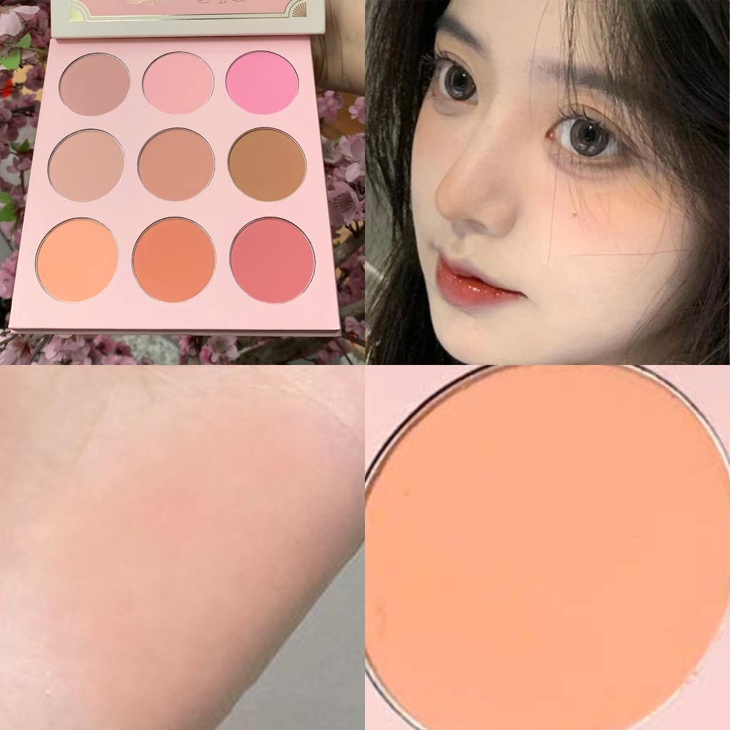 Má hồng MONA blush palette 9ô (ver 2)