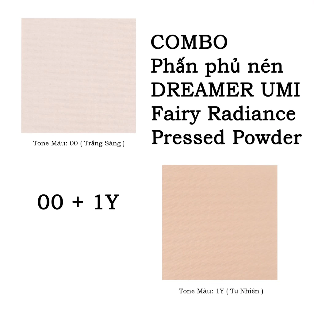 Phấn phủ DREAMER umi fairy radiance pressed - #1Y