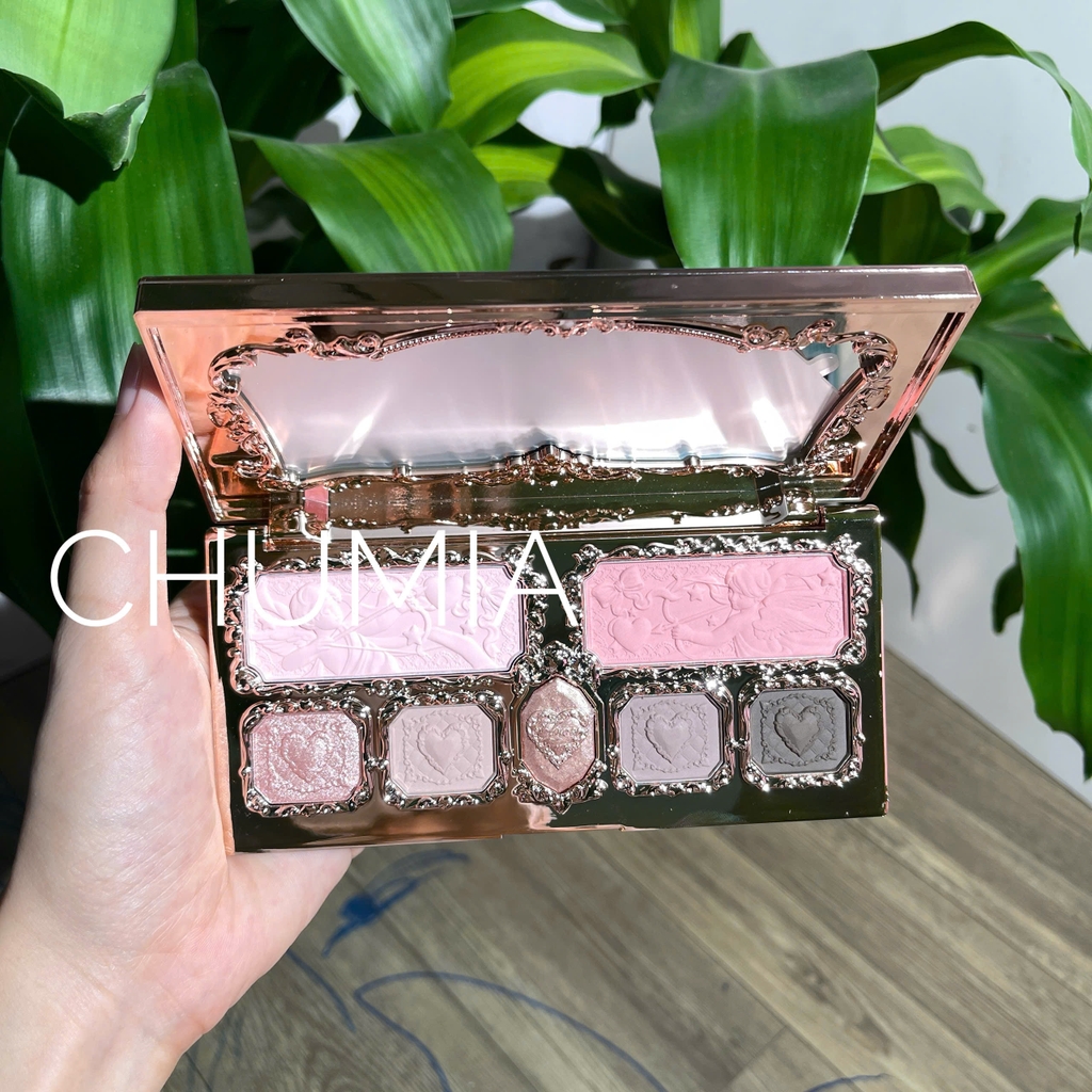 Phấn mắt FLOWER KNOWS strawberry cupid - #02 quả dâu hồng