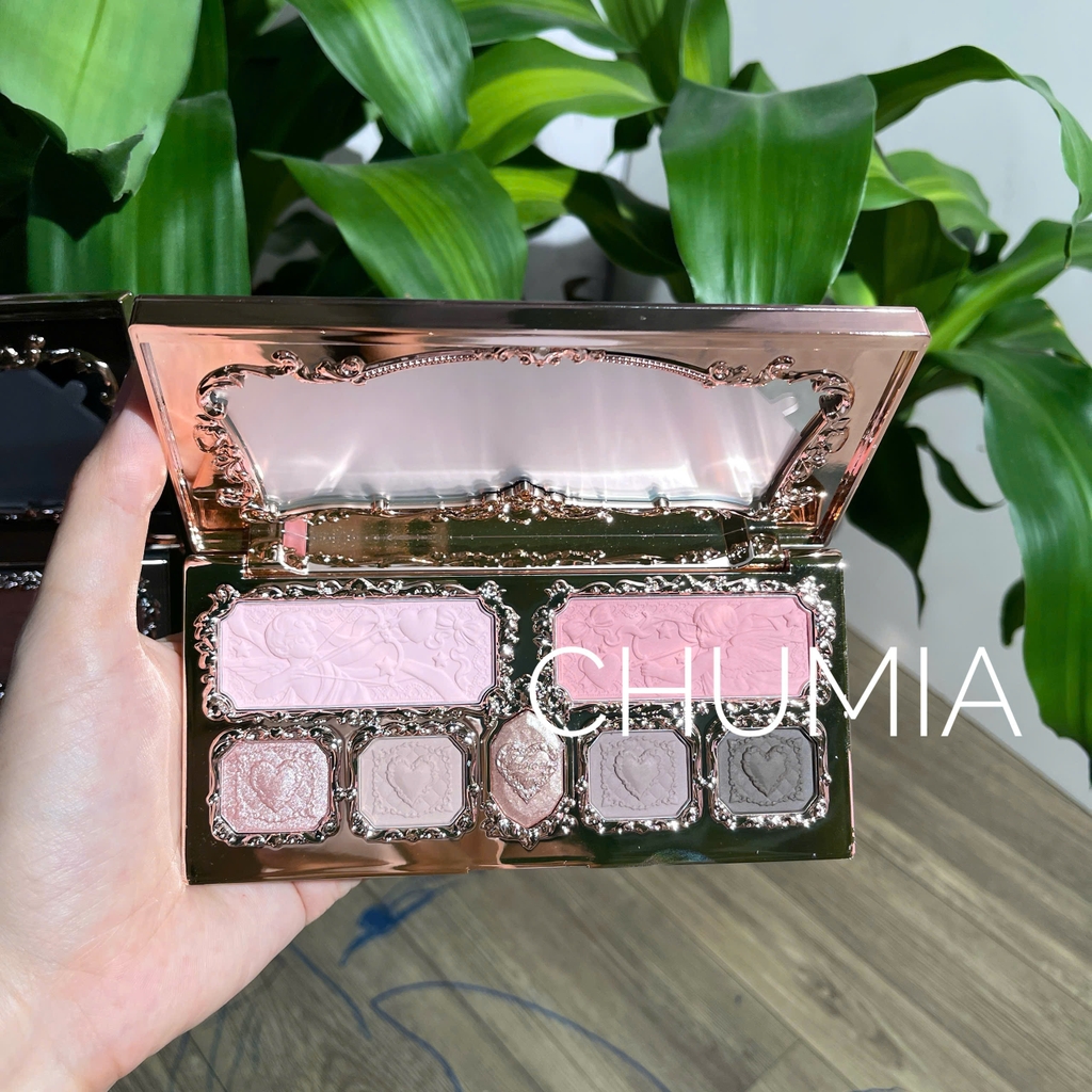 Phấn mắt FLOWER KNOWS strawberry cupid - #02 quả dâu hồng