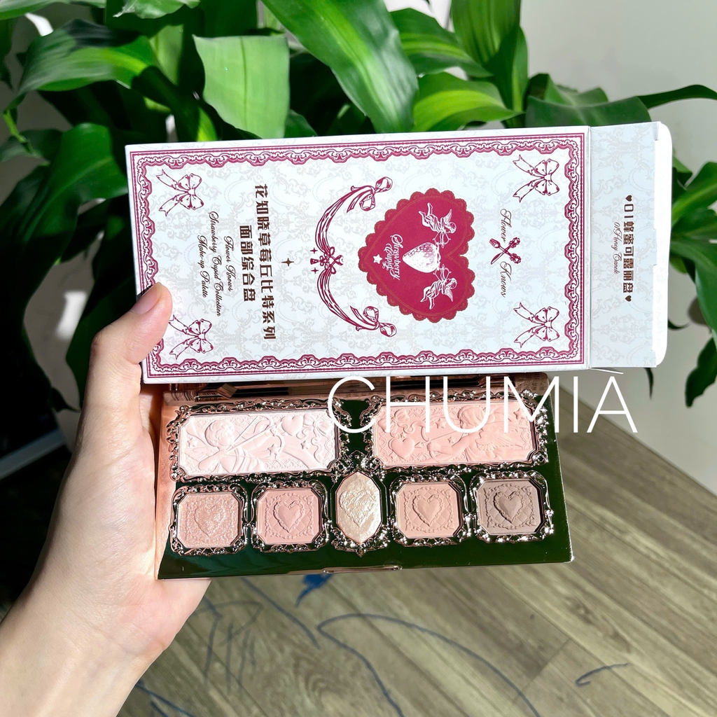 Phấn mắt FLOWER KNOWS strawberry cupid - #01 quả dâu đỏ