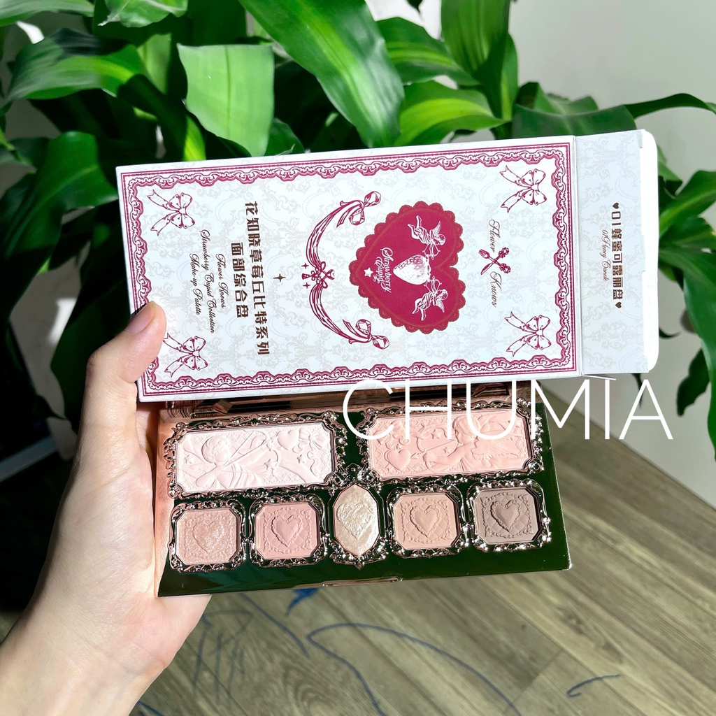 Phấn mắt FLOWER KNOWS strawberry cupid - #01 quả dâu đỏ