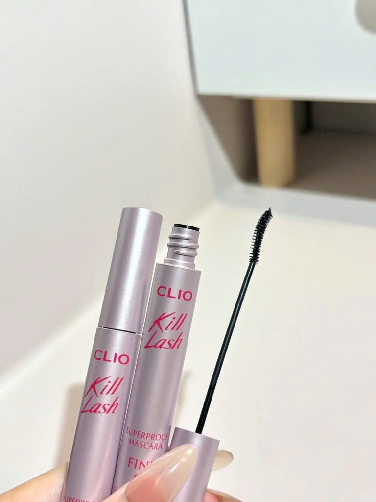 Mascara CLIO kill lash fine (tách set ko hộp) - #01 vanilla black (bản mới - hồng)