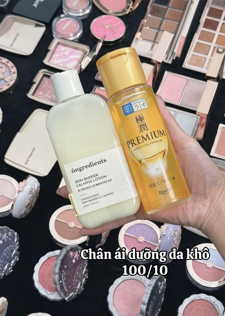 Dưỡng da ONGREDIENTS skin barrier calming lotion 80ml (lót + dưỡng)