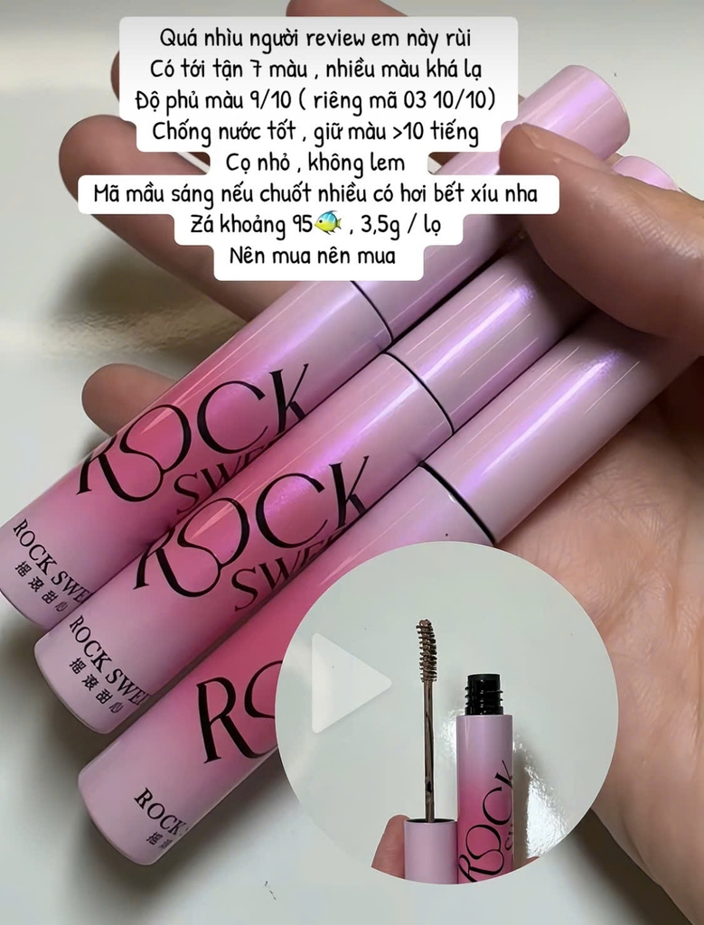 Mascara ROCK SWEET velvet mist color staying - #03