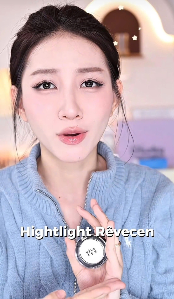 Tạo khối sáng REVECEN eye shadow - #V001 ivory