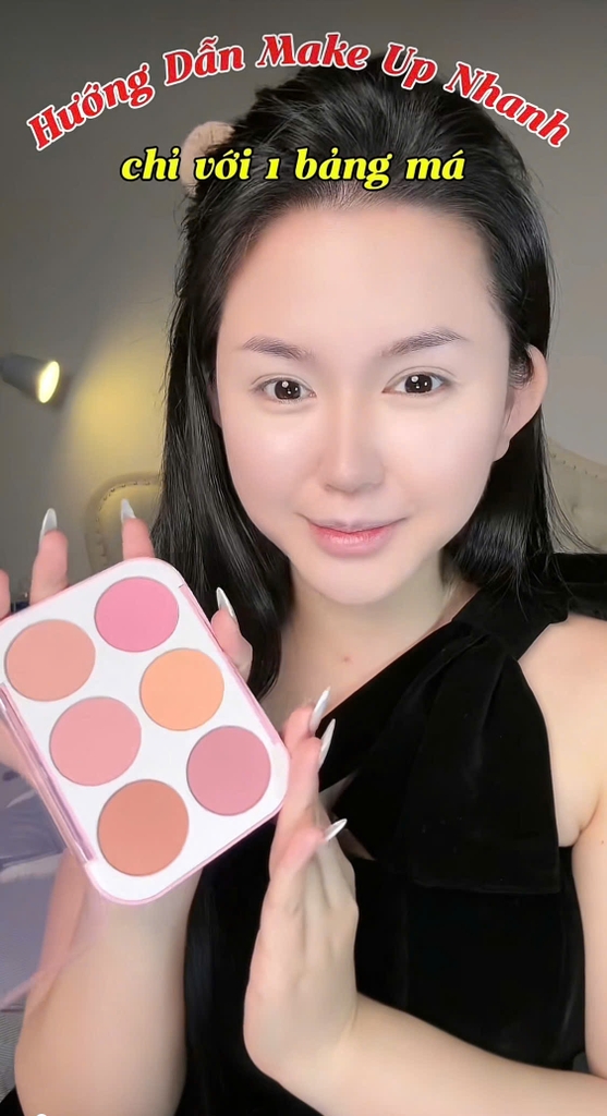 Má hồng INTO YOU you six color blush palette (công ty)