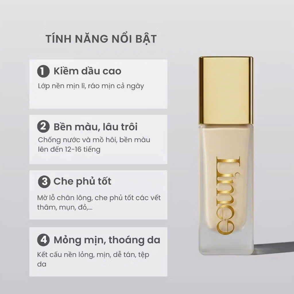 Kem nền LIMAE liquid - #màu sáng (LIGHT)