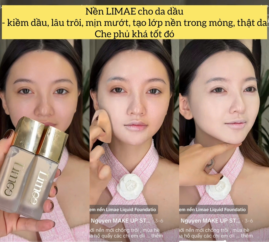 Kem nền LIMAE liquid - #màu tự nhiên (NATURAL)