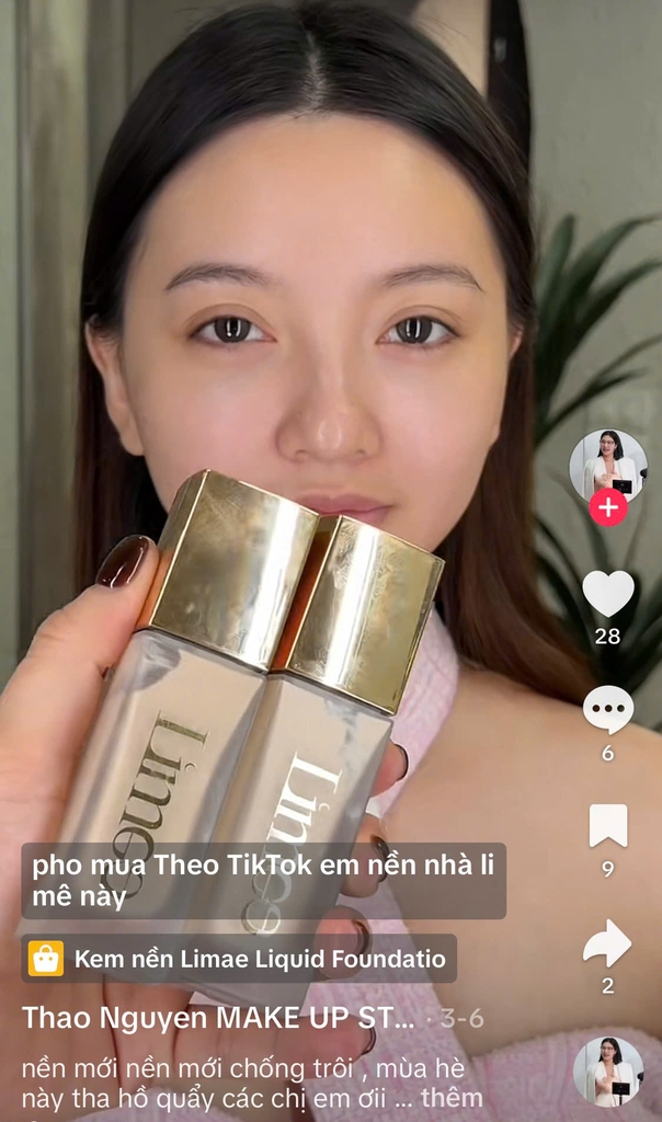 Kem nền LIMAE liquid - #màu sáng (LIGHT)