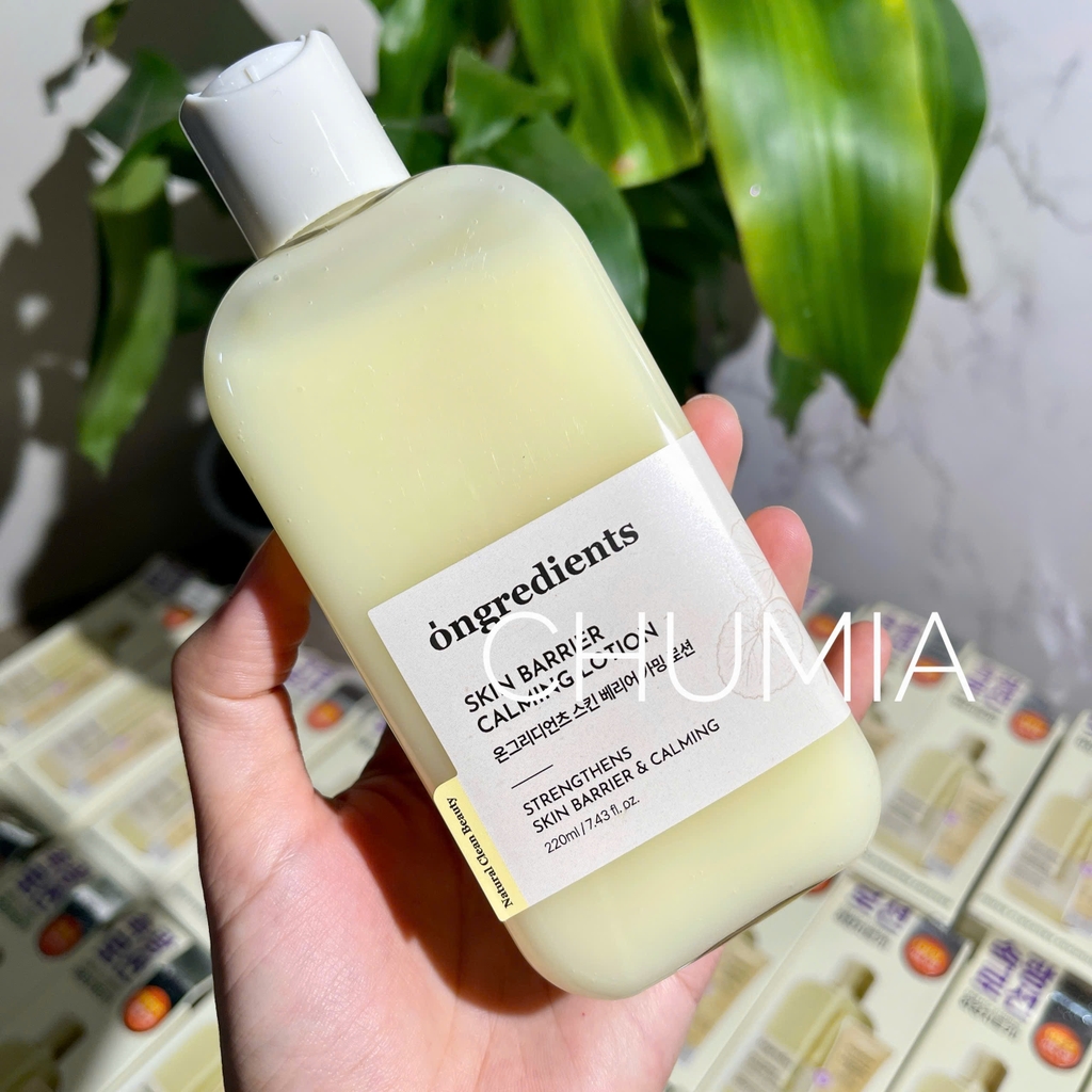 Dưỡng da ONGREDIENTS skin barrier calming lotion 80ml (lót + dưỡng)