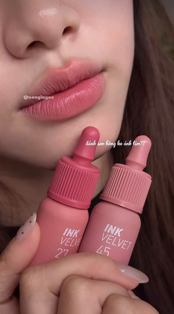 Son PERIPERA ink velvet tint - #45 pink beige nude