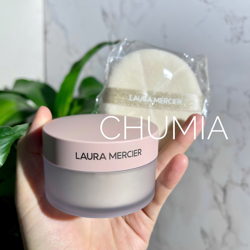 Phấn phủ LAURA divinely flawless (có mút) - #translucent (hộp hồng)