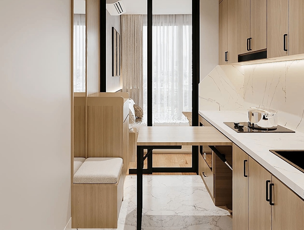 Căn hộ 1 phòng ngủ – Riêng tư, gọn gàng và ấm cúng