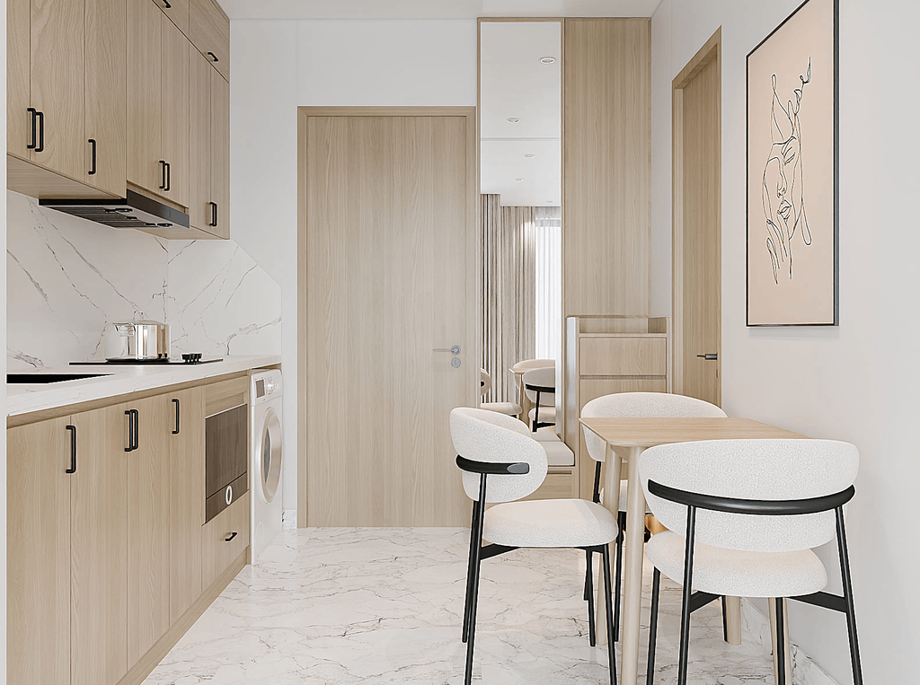 Căn hộ 1 phòng ngủ – Riêng tư, gọn gàng và ấm cúng