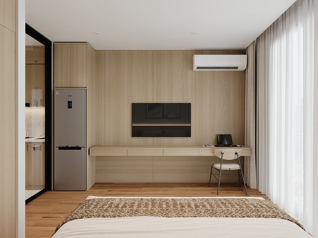 Căn hộ 1 phòng ngủ – Riêng tư, gọn gàng và ấm cúng