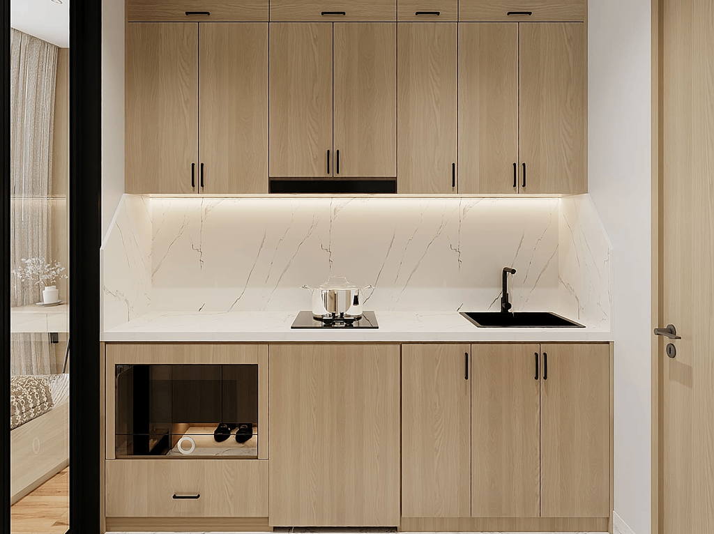 Căn hộ 1 phòng ngủ – Riêng tư, gọn gàng và ấm cúng