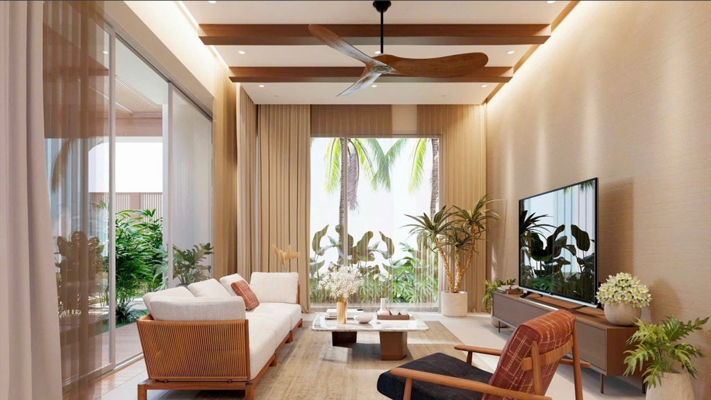 Không gian phòng khách & bếp – Mở rộng để kết nối