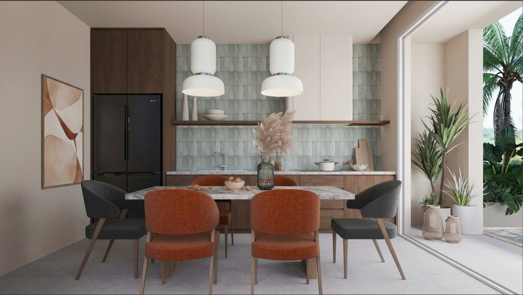 Không gian phòng khách & bếp – Mở rộng để kết nối