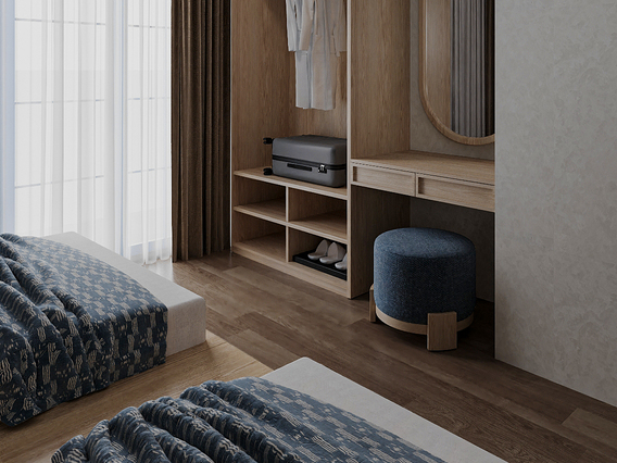 Không gian nghỉ ngơi – Riêng tư và thoải mái