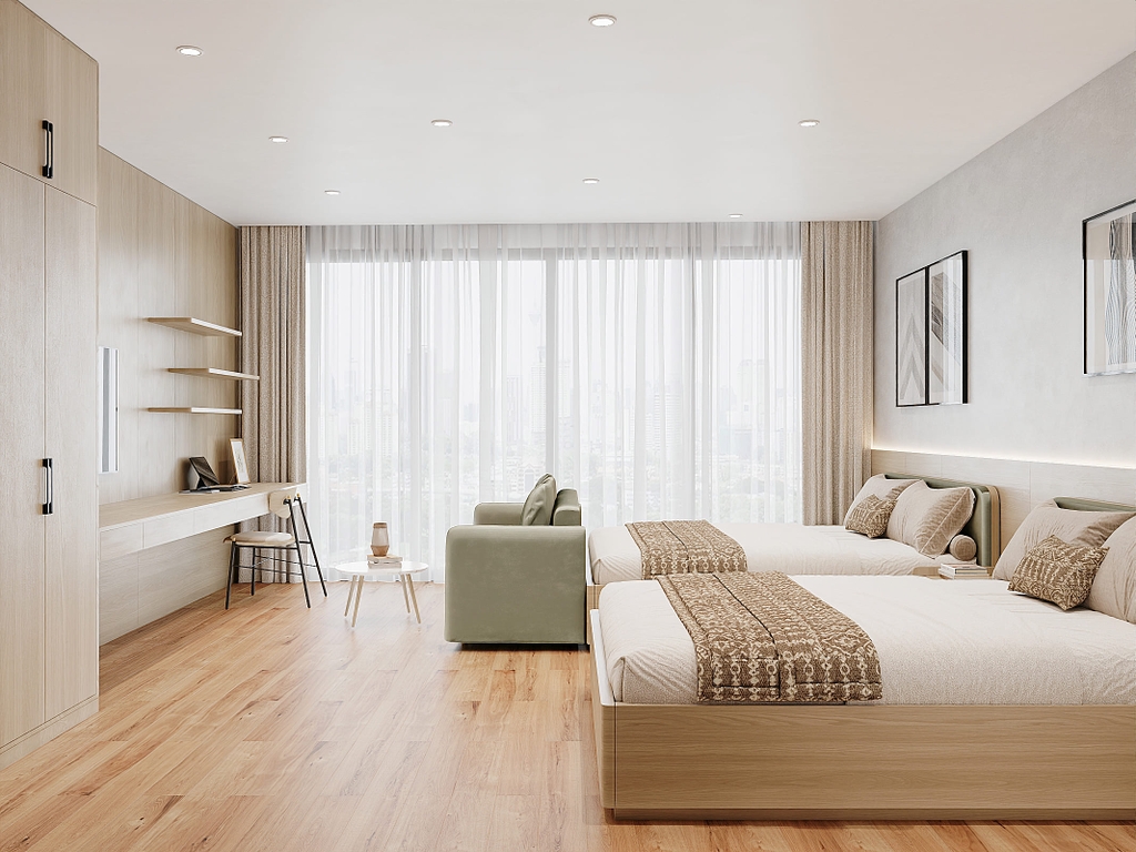 Căn hộ 2 phòng ngủ – Linh hoạt, rộng rãi, kết nối