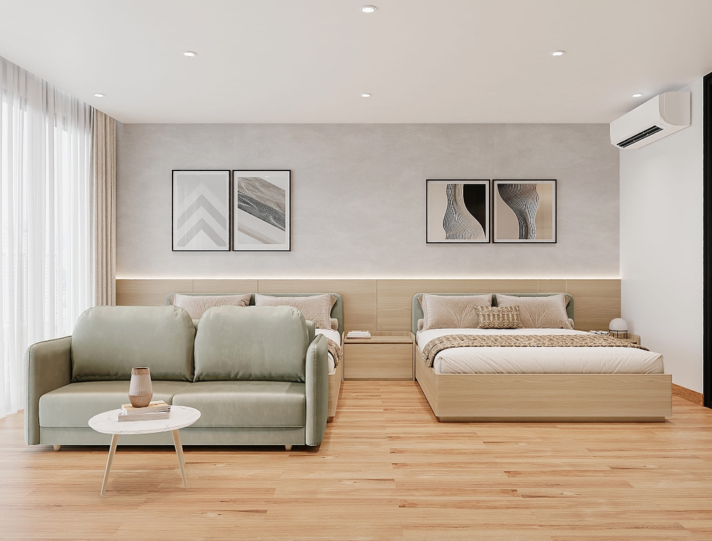 Căn hộ 2 phòng ngủ – Linh hoạt, rộng rãi, kết nối