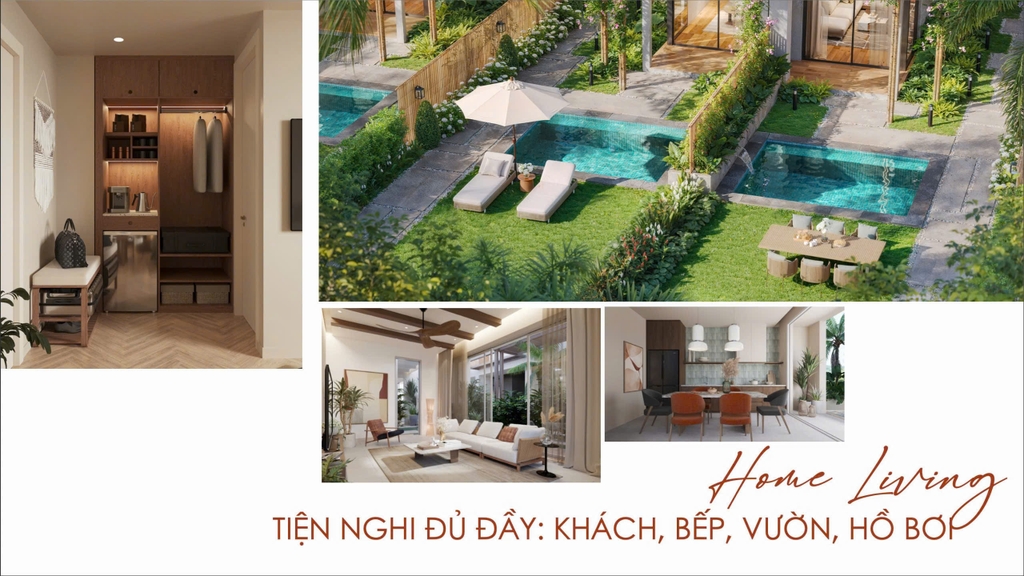 Không gian phòng khách & bếp – Mở rộng để kết nối