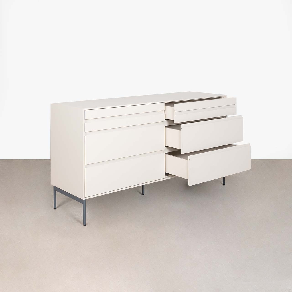 Tủ Đa Ngăn Donica 1m5 | Thiết Kế Hiện Đại, Chân Kim Loại, Lưu Trữ Đa Năng | Decoraz.vn