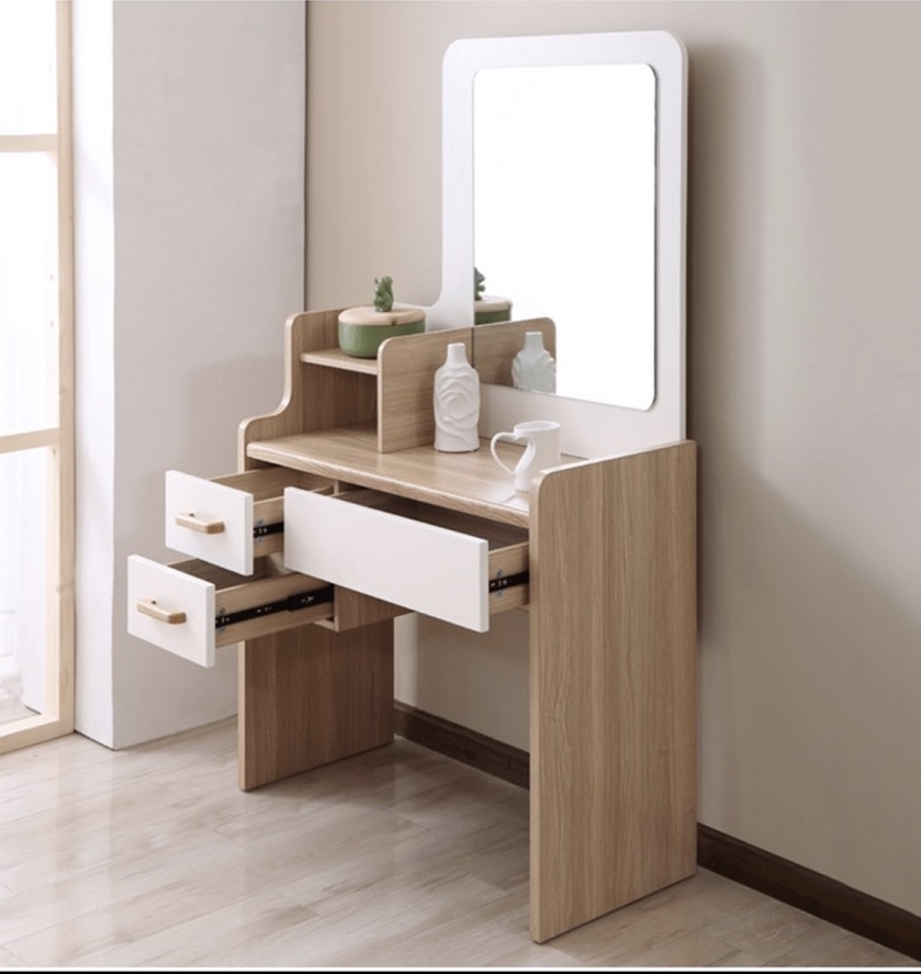 Bàn Trang Điểm Gấp MDF DT-007B – Thiết Kế Thông Minh, Tiết Kiệm Không Gian, Dễ Dàng Di Chuyển | Decoraz.vn