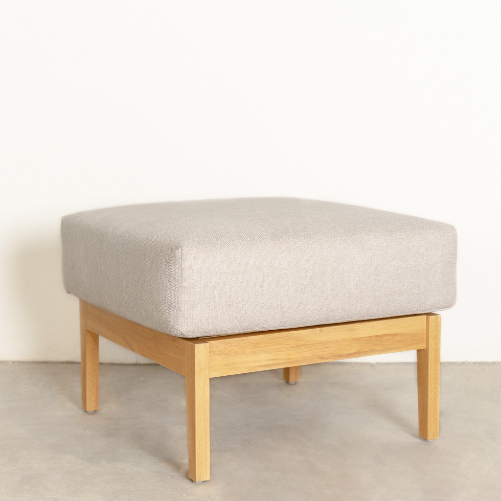 Ghế Đôn Sofa Gỗ Cao Su Tự Nhiên FYN 601 – Đơn Giản, Thanh Lịch, Chống Thấm | Decoraz.vn