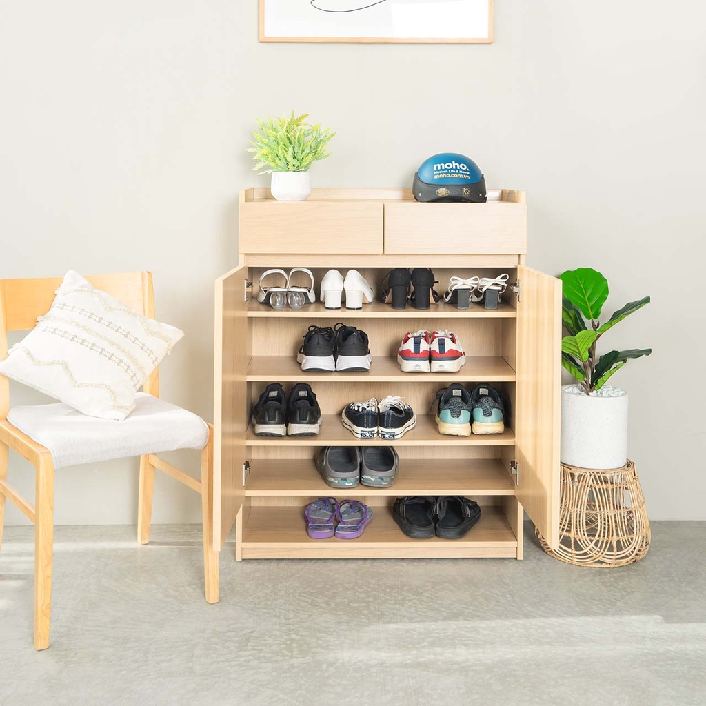 Tủ Giày – Tủ Trang Trí Gỗ VIENNA 204 | Gỗ CARB-P2, Thiết Kế Tối Ưu Không Gian | Decoraz.vn