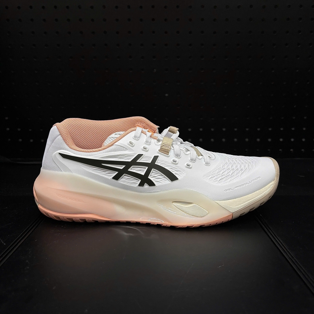 Giày Pickleball Nữ ASICS GEL-RESOLUTION X White/Black Coffee 1042A279-109